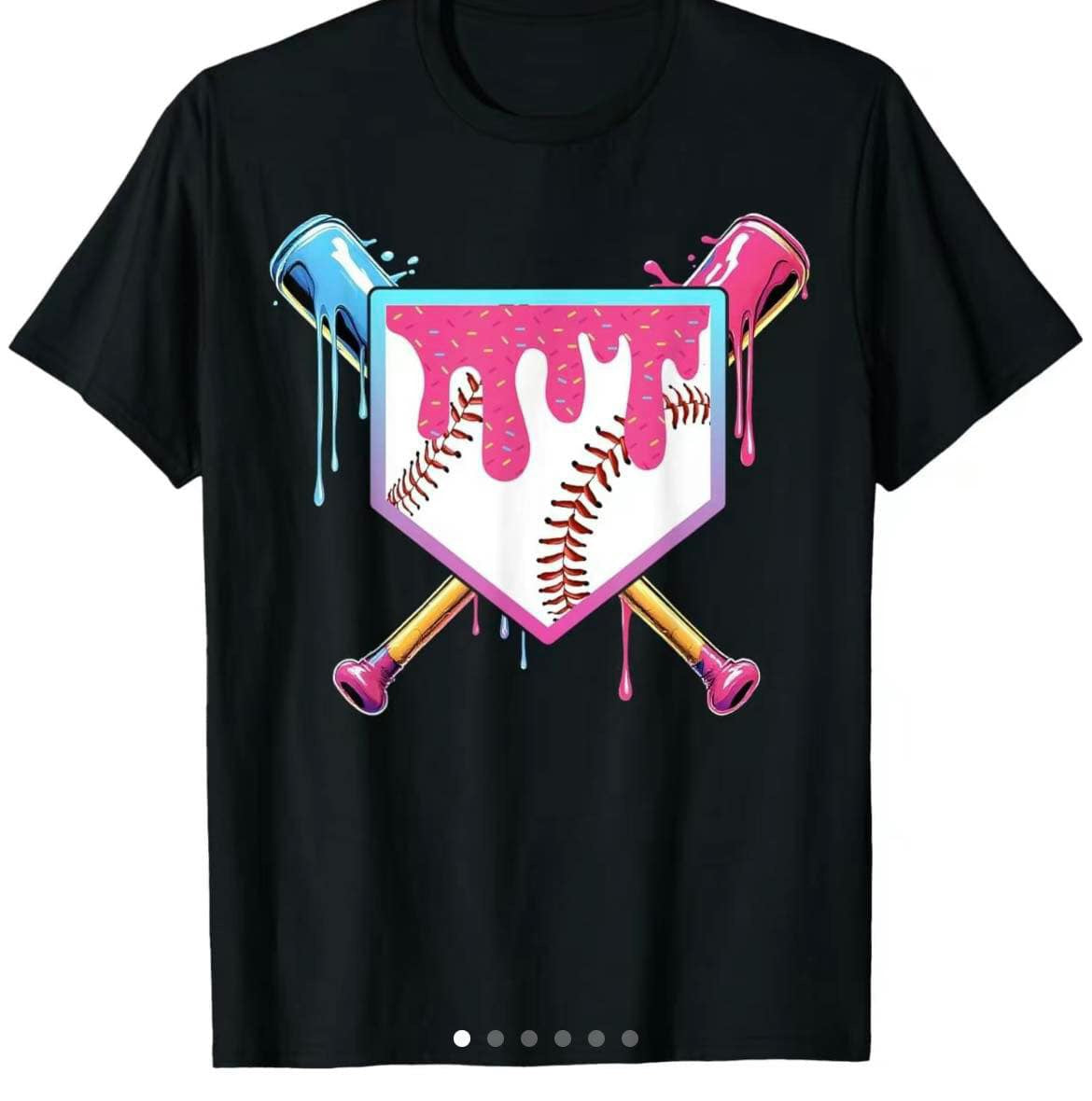 Baseball drip Pink & Blue