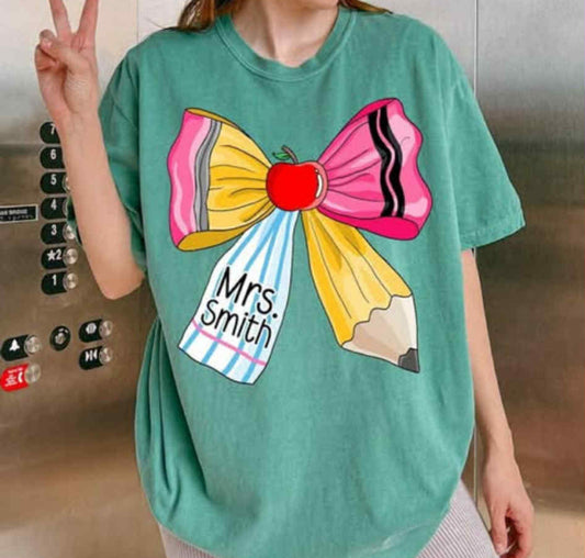 School Bow on Comfort Color