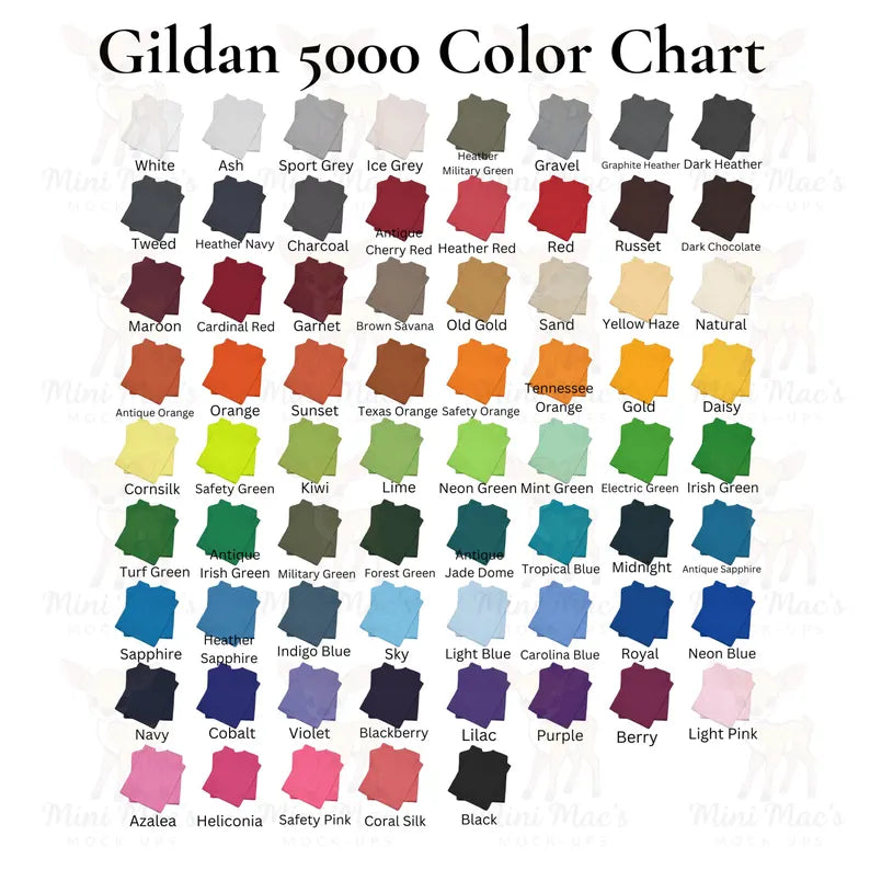 Gildan Color Chart