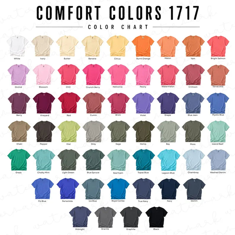 Comfort Color-Color Chart